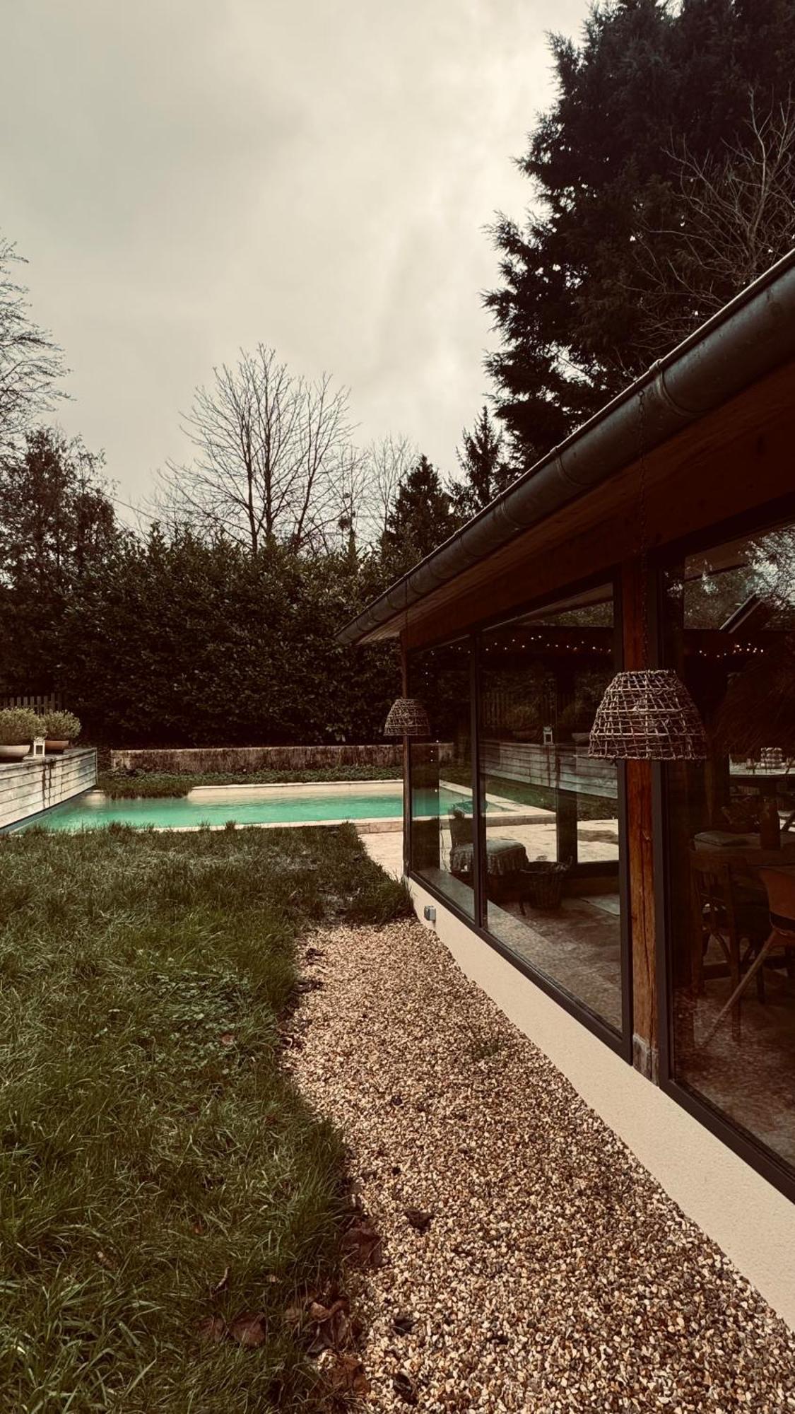 Cottage Normand Avec Sa Grande Piscine Chauffee Toute L Annee Sur Parc Arbore Et Clos En Plein Coeur De La Campagne Adapte Aux Kids Et Dog Friendly Saint-Antonin-de-Sommaire Exteriör bild